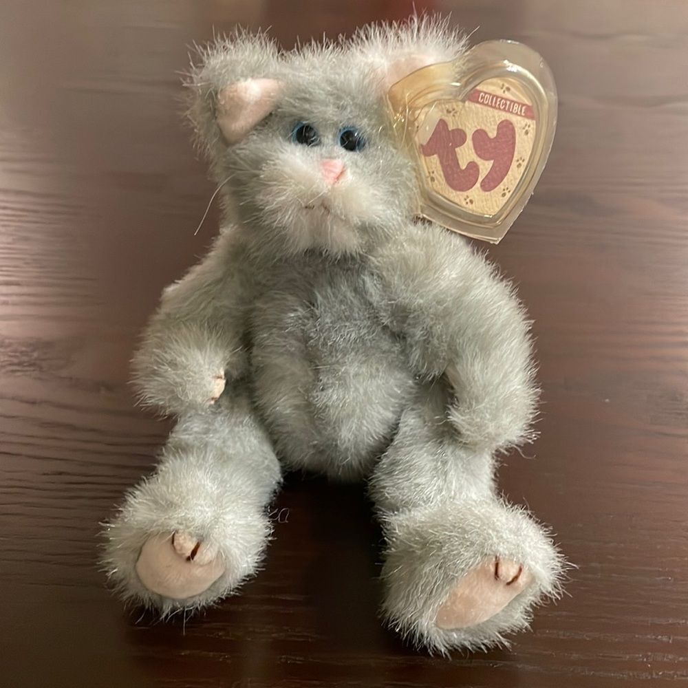 Collectable 1993 TY Vintage Attic Treasures Cat “Whiskers” NEW with Tags in EUC